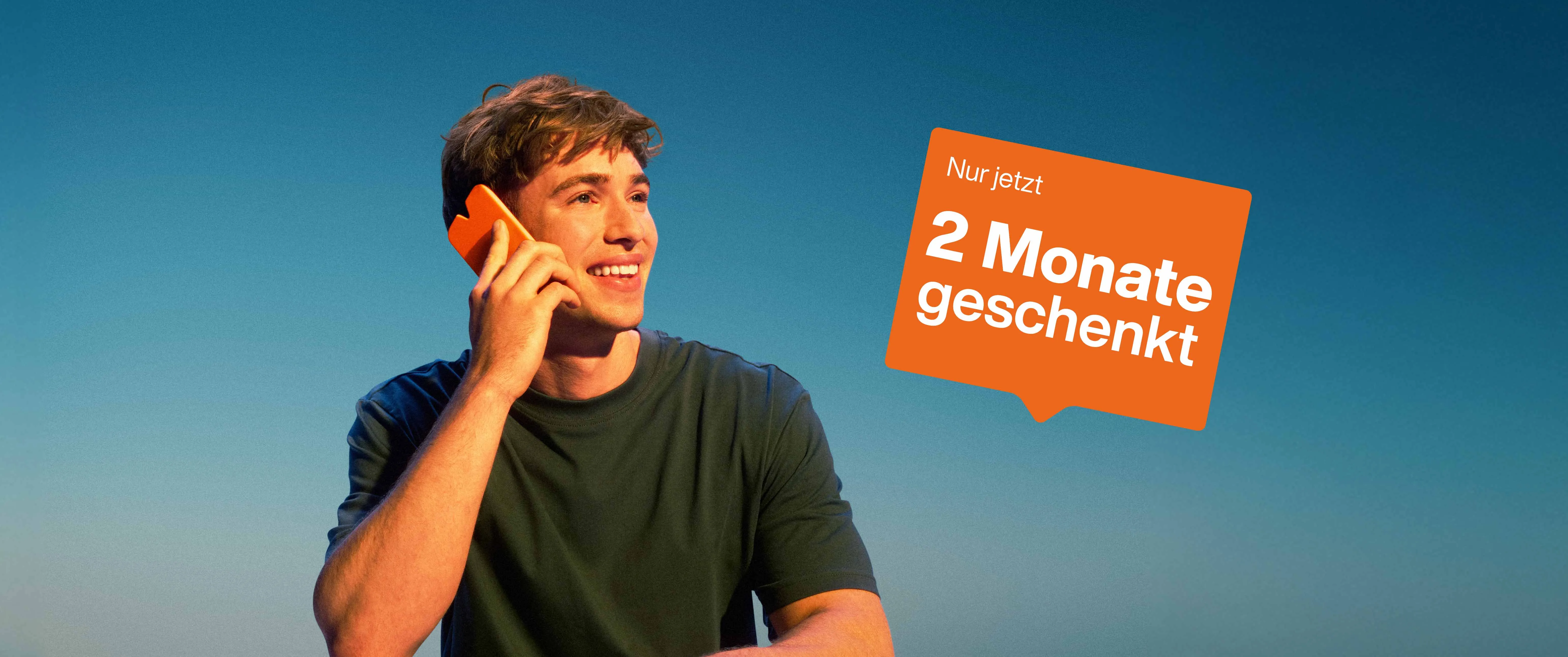 Mann am telefonieren